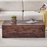 39.3*23.6*12 Inch Walnut Wood Grain MDF Coffee Table - Luxurious Design, Perfect Living Room W1151P231619