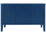 Adjustable Shelf Storage Sideboard with 3 Retro Metal Handles and 4 Pinewood Legs, for N711P261460C