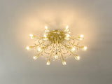 15-Light Chandelier Crystal Ceiling Lamp, 15-Lights Modern Farmhouse Ceiling Ceiling Hanging Light W5008P466522