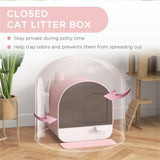 ZNTS Fully Enclosed Cat Litter Box/Cat Litter Box 29008748