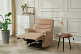 Manual Recliner Chair with Pillow Top Arms for Bedroom and Living Room in Mocha Finish B205P327485