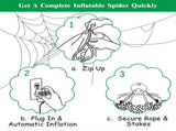 6 Feet Halloween Decorate Inflatable Spider 48487575