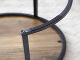 Set of 2 Coffee Table Nesting Side Round End Table Top Sturdy Metal Frame Desk Centerpiece Living 80440932