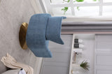 Classic Mid-Century 360-degree Swivel Accent Chair, Blue Linen W1361104586