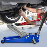3T Heavy-Duty Horizontal Dual Pump Ground Jack , Steel Racing Ground Jack, Dual 34520193