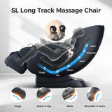 ZNTS BOSSCARE 3D Zero Gravity Massage Chair,Full Body Shiatsu Recliner with APP Black W730P162463