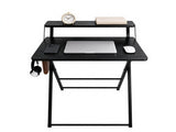 Black Embossed P2 Particle Board with Melamine Foil Iron Tube, 23.6" 72709239