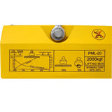 Permanent Magnetic Lifting with Release, 4400lbs/2000kg Heavy Duty Magnet, 2.5 Safety Factor, W465P170816