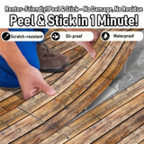 40 Pcs Wood Grain Self-Adhesive Peel And Stick Waterproof Wear Resistant Removable Floor Stickers 84562648