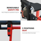 Adjustable Leg Extension and Curl Machine, Heavy Duty Leg Rotary Extension Machine for Lower Body 06392920