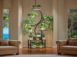 Plant Stand with Grow Lights, 8 Tiered Indoor Plant Shelf, 61" Tall Plant Stand for Indoor Plants W2641P199619