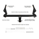 Class 3 Trailer Towing Hitch, 2" Receiver Black fit for Mazda CX5 2013-2023 4000LBS 59337057