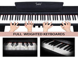 GDP-105 88 Keys Standard Full Weighted Keyboards Digital Piano with Furniture Stand, Power Adapter, 63585988