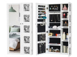 Non Full Mirror Wooden Wall Mounted Mirror Cabinet With Photo Frame, Multi-Layer And Jewelry 72460941