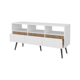 Picacho TV Stand with Multistorage, 3 Drawers and 3 Shelves, White Natural Oak . B128P263732