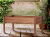 48x24x30 inch Raised Garden Bed with Legs, Elevated Wooden Planter Box for Outdoor Plants Flowers 55979115