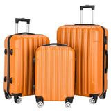 ZNTS 3-in-1 Multifunctional Large Capacity Traveling Storage Suitcase Luggage Set Orange 97788148