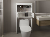 Over The Toilet Cabinet 63" H, Two Shelves, Double Door B097P296806