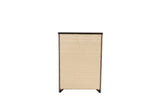 Bedroom Furniture Rustic Light Grey Simple 1pc Chest Of Drawers 5-Drawers Storage Cabinet Solidwood B011P236771