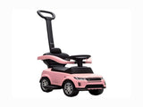 2-in-1 Baby Push Car & Ride-On, Push Handle with Safety Guardrail, Pink 71659004