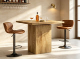 39.4" Square Bar Table, High Top Bistro Pub Table for Dining & Cocktails 63371902