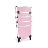 ZNTS 4 in 1 Aluminum Cosmetic Makeup Case Tattoo Box Pink 21663962