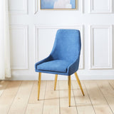 Fabric Dining Chairs Set of 2, Upholstered Armless Accent Chairs, Classical Appearance and Stainless W1241119373