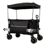 Collapsible Foldable Extended Wagon with canopy,480lbs Weight Capacity, Heavy Duty Folding Utility W2932P253157