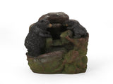 23.75" High Hand Crafted Weather Resistant Floor Fountain, Moss Black 71776.00MBLK