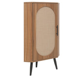 Corner cabinet ,Rattan door,Freestanding Corner Tables For Small Spaces, Corner Shelf Stand For W688P160406