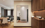 Oversized Bathroom Mirror with Removable Tray Wall Mount Mirror,Vertical Horizontal Hanging Aluminum W708P297638