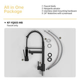 Bothwa Home CUPC Certified 19" Single Handle Kitchen Faucet B2724P262363