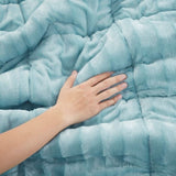 King/Cal King Faux Fur Comforter Mini Set B03597228