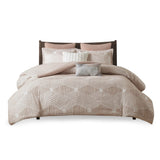 Full/Queen Cotton Jacquard Duvet Cover Set B035129133