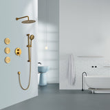 Shower System with Shower Head, Hand Shower, Slide Bar, Bodysprays, Shower Arm, Hose, Valve Trim, W928104462