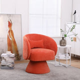Swivel Accent Chair Armchair, Round Barrel Chair in Fabric for Living Room Bedroom W1361101778