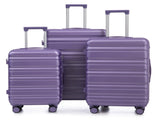 3 in 1 20"/24"/28" 3 pcs/set in ABS Spinner Wheel Luggage, Carry on Suitcase, Matching Color, 69933898
