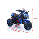 Kids Motorcycle Ride-On Motorcycle 3-Wheels Battery Powered Motorbike Rechargeable 12 V kids ride on W1760P252040