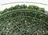 18.5IN dark Artificial Topiary Balls Outdoor Faux Boxwood Decorative Green Spheres for Garden Front W2945P460785