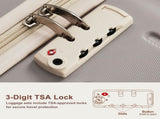 Premium ABS Travel Luggage Set , 3-Piece TSA Lock Suitcase Ensemble 20, 24, and 28 Inch Sizes N726P296022B