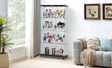 4 Tier Glass Display, Double Door Glass with Two Locks, Floor Standing Storage W1668P241906