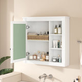 Bathroom Medicine Cabinet with Mirror, Wall Mounted Mirror Cabinet with Storage Organizer, Over the N710P209436K