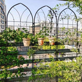 4 Pack Metal Garden Trellis 78.7" x 19.7" Rustproof Trellis for Climbing Plants Outdoor Flower 44697863