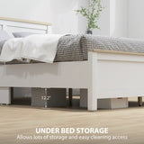 Queen Platform Bed Frame with Headboard and Footboard 95525533