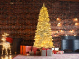 7.5ft Flocking Tied Light Christmas Tree 64917986