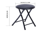 Durable Folding Chair PVC Padded Cushion Chair with Stainless Steel Frame for Home and 84956536