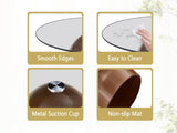 Nesting Coffee Table Set of 2, Glass Desktop for Living Room, Space Circle Center Table for W2920P535067