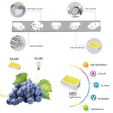 Modern 5-Light LED Vanity Light Fixture - Chrome Finish with Acrylic Light Shades - Energy-Efficient W1340P206815