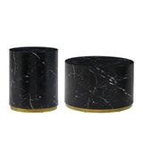 15.75inch Round Sidetable for Living Room Fully Assembled Black W876106489