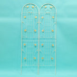 2 Pack Metal Garden Trellis 86.7" x 19.7" Rustproof Trellis for Climbing Plants Outdoor Flower W1586135960